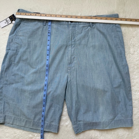 ❌Polo Ralph Lauren Shorts Men’s 42 Tall Blue Chambray Classic Fit 10" Preppy NEW - Picture 9 of 10